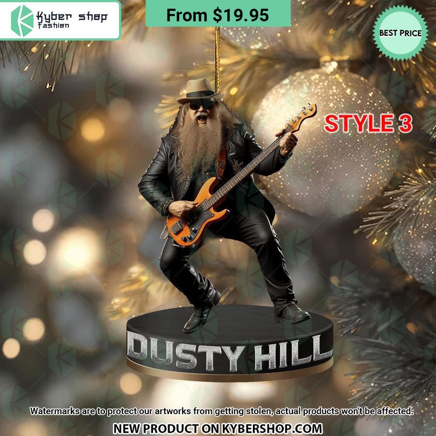 ZZ Top Band Christmas Ornament